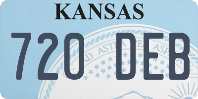 KS license plate 720DEB
