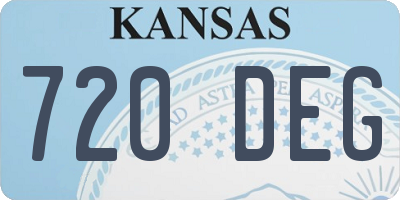 KS license plate 720DEG