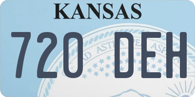 KS license plate 720DEH