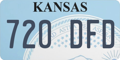 KS license plate 720DFD