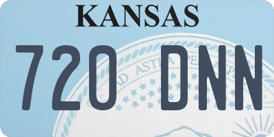 KS license plate 720DNN
