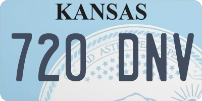 KS license plate 720DNV