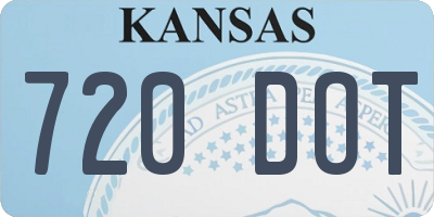 KS license plate 720DOT