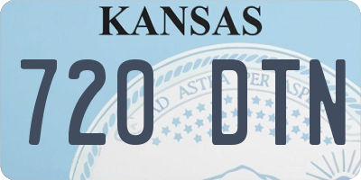 KS license plate 720DTN