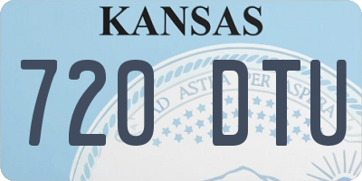 KS license plate 720DTU