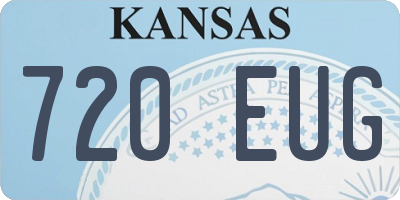 KS license plate 720EUG