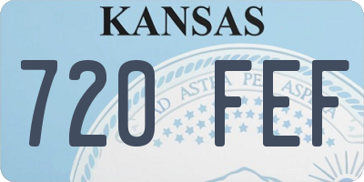 KS license plate 720FEF