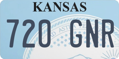 KS license plate 720GNR