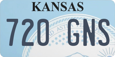 KS license plate 720GNS