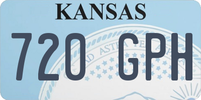 KS license plate 720GPH