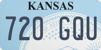 KS license plate 720GQU