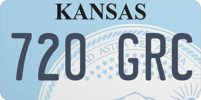 KS license plate 720GRC