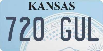 KS license plate 720GUL