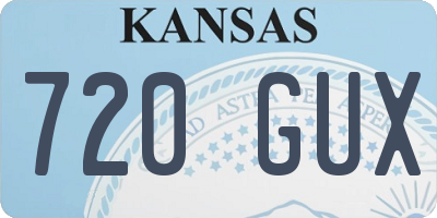 KS license plate 720GUX