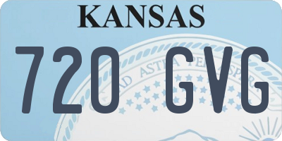 KS license plate 720GVG
