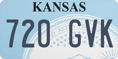 KS license plate 720GVK