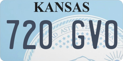 KS license plate 720GVO