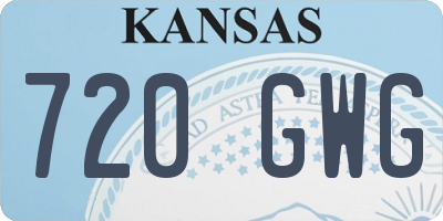 KS license plate 720GWG