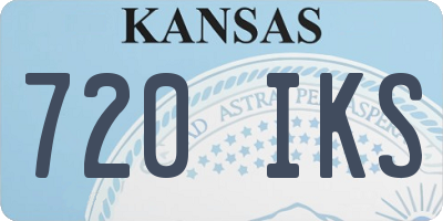 KS license plate 720IKS