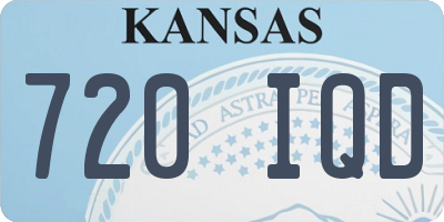 KS license plate 720IQD