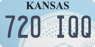KS license plate 720IQQ