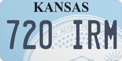 KS license plate 720IRM