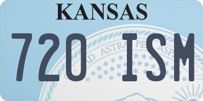 KS license plate 720ISM