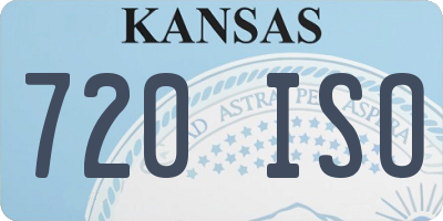 KS license plate 720ISO