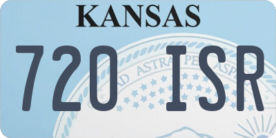 KS license plate 720ISR