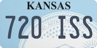 KS license plate 720ISS