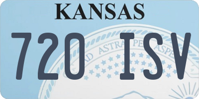 KS license plate 720ISV