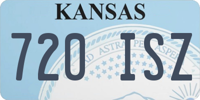 KS license plate 720ISZ