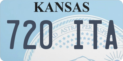 KS license plate 720ITA