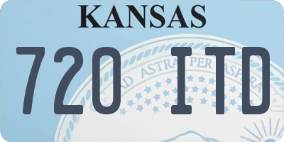 KS license plate 720ITD