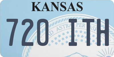 KS license plate 720ITH