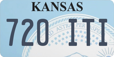 KS license plate 720ITI