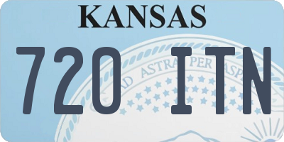 KS license plate 720ITN