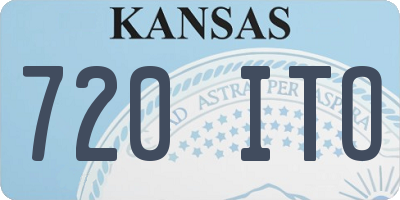 KS license plate 720ITO