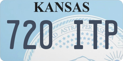 KS license plate 720ITP