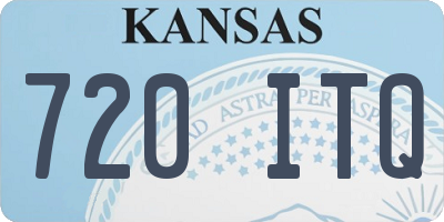 KS license plate 720ITQ