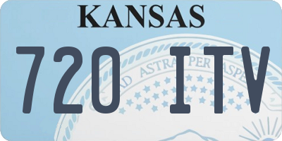 KS license plate 720ITV