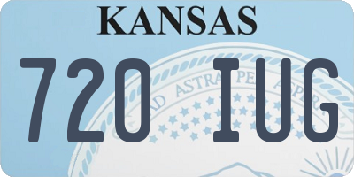 KS license plate 720IUG