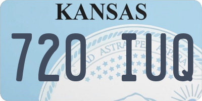 KS license plate 720IUQ