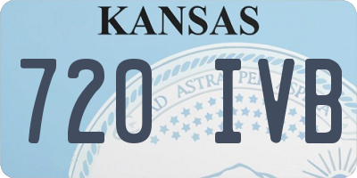 KS license plate 720IVB