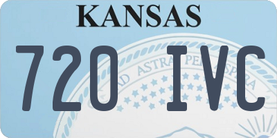 KS license plate 720IVC