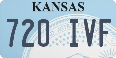 KS license plate 720IVF