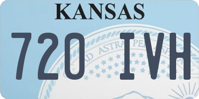 KS license plate 720IVH