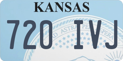 KS license plate 720IVJ