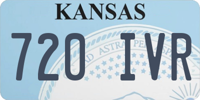 KS license plate 720IVR