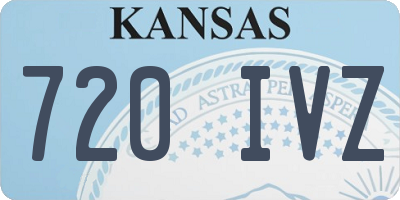 KS license plate 720IVZ